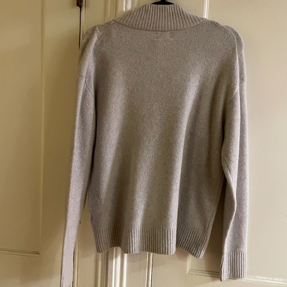 J.Crew Half Zip Cable Sweater in Extra Soft Yarn - Picture 3 of 5